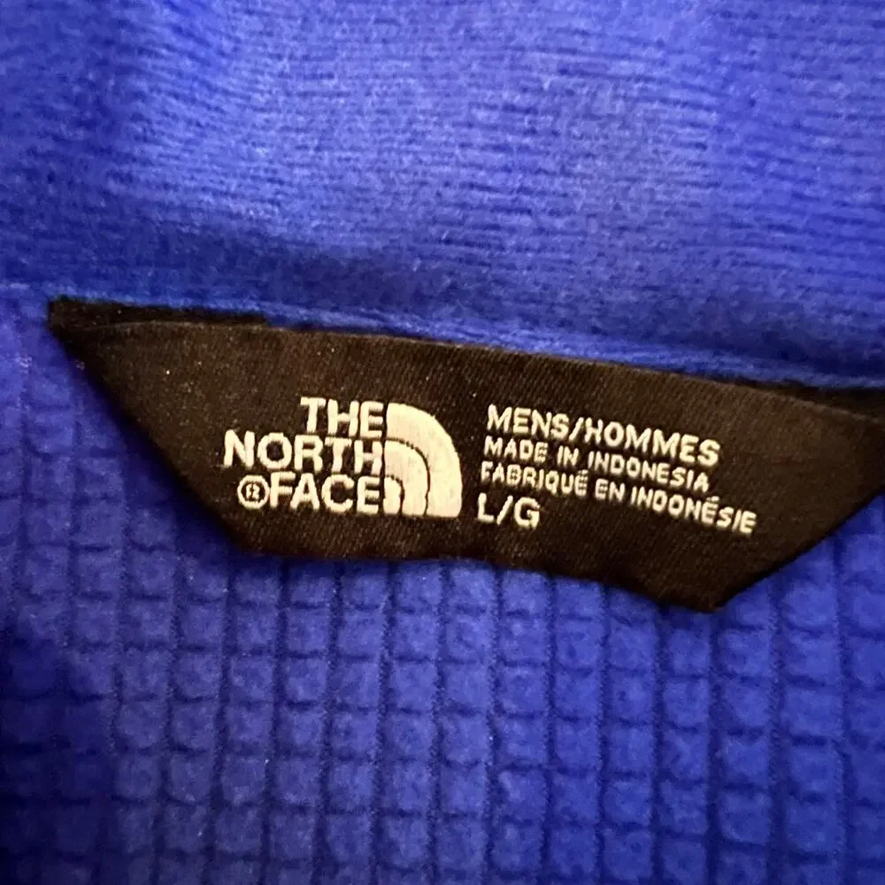 The North Face Shirt Mens Large 1/4 Zip Mountain Peaks Gorpcore Oreo Fleece